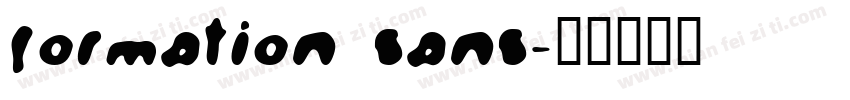 Formation Sans字体转换
